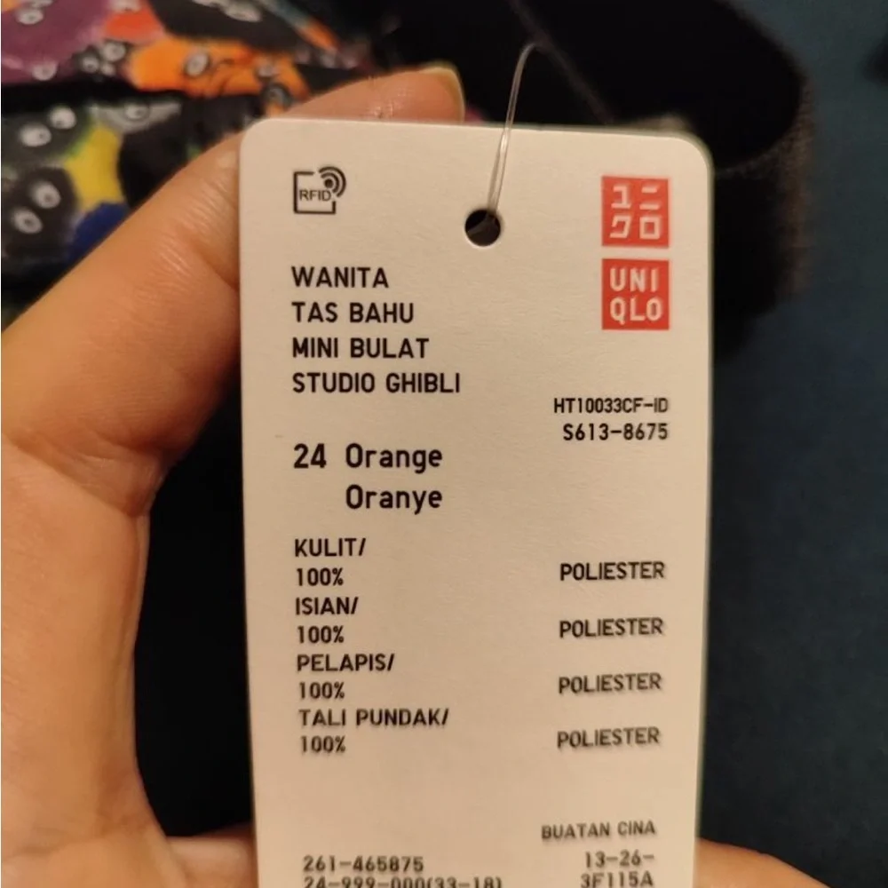 Uniqlo Totoro Colorful Floral Bag - Picture 5 of 5
